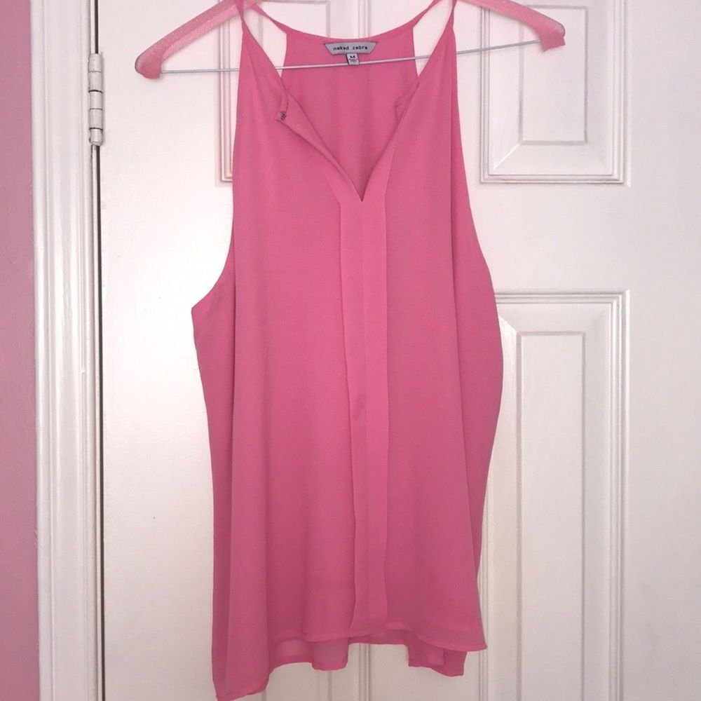 3/$25💕 Naked Zebra/Mendocino Flowy Pink Top 🌸